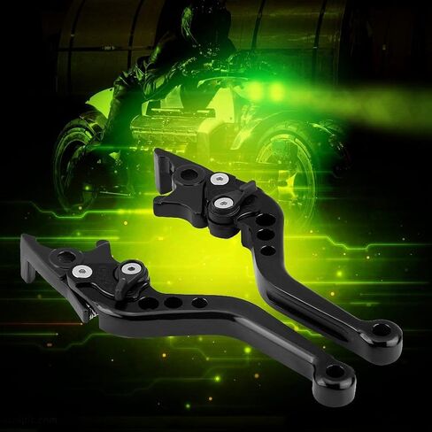 Keenso Double Disc Brake Lever, Motorcycle Modification Universal Fitment, CNC Aluminum Alloy Adjustable Design, Lightweight, for Motorcycles Scooters Electric Bikes in Saudi Arabia