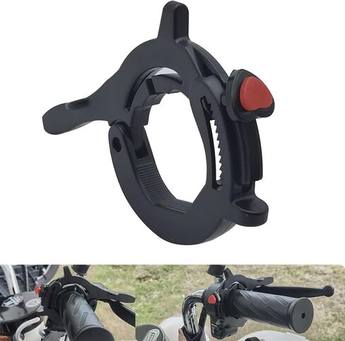 Universal Motorcycle Throttle Lock, Moped Cruise Control Throttle Clamp, ID 1.18-1.57" Adjustable Cruise Control Assist, for Most Motorcycles,E-Bikes,Scooters (Black) in Kuwait