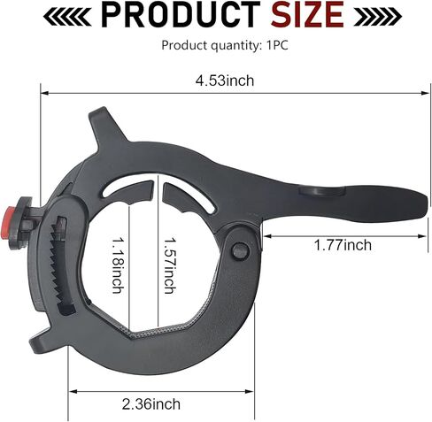 Universal Motorcycle Throttle Lock, Moped Cruise Control Throttle Clamp, ID 1.18-1.57" Adjustable Cruise Control Assist, for Most Motorcycles,E-Bikes,Scooters (Black) in Kuwait