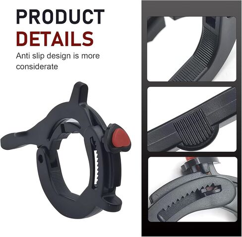 Universal Motorcycle Throttle Lock, Moped Cruise Control Throttle Clamp, ID 1.18-1.57" Adjustable Cruise Control Assist, for Most Motorcycles,E-Bikes,Scooters (Black) in Kuwait