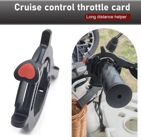 Universal Motorcycle Throttle Lock, Moped Cruise Control Throttle Clamp, ID 1.18-1.57" Adjustable Cruise Control Assist, for Most Motorcycles,E-Bikes,Scooters (Black) in Kuwait