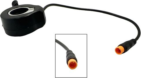 130X E-Bike Thumb Throttle Electric Bike 3pin Plug Thumb Throttle Waterproof Plug Connector EBike Speed Control Compatible with Electric Bicycle Scooter Accessories in Kuwait