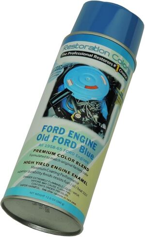 Inline Tube Compatible with 1966-81 All Ford Engine Valve Covers & Air Cleaners, Old Ford Blue Spray Paint Can, 1pc in Kuwait