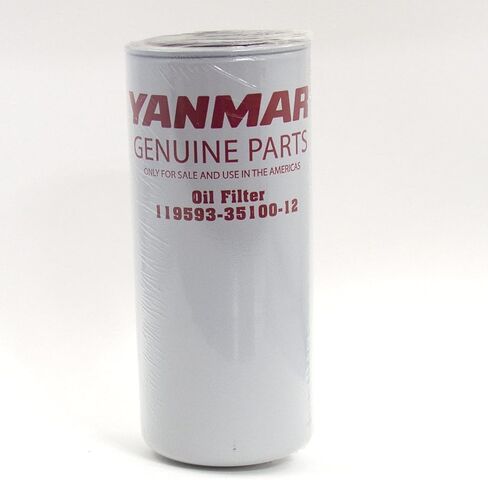 Genuine Yanmar 119593-35100-12 Oil Filter for 6LY, 6LYA, 6LY3, and 6LY2 Marine Engines in Kuwait