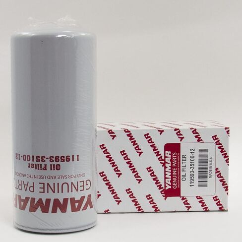 Genuine Yanmar 119593-35100-12 Oil Filter for 6LY, 6LYA, 6LY3, and 6LY2 Marine Engines in Kuwait