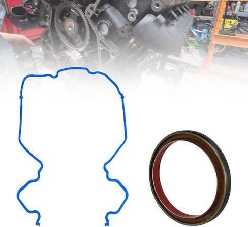 BS 40700 Engine Crankshaft Seal Kit Compatible with 2003-2010 Ford E-350/E-450/Excursion/F-250/F-350/F-450/F-550 Super Duty, Rear Main Seal Replaces OEM # BS40700, JV1684 in Kuwait