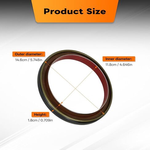 BS 40700 Engine Crankshaft Seal Kit Compatible with 2003-2010 Ford E-350/E-450/Excursion/F-250/F-350/F-450/F-550 Super Duty, Rear Main Seal Replaces OEM # BS40700, JV1684 in Kuwait