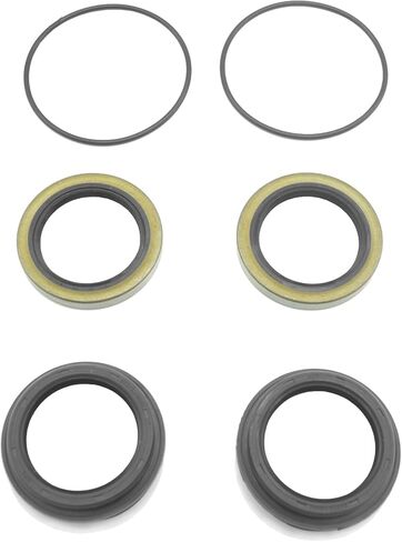 Inner and Outer Rear Wheel Drive Axle Shaft Bearing Oil Seal Kit for Toyota Tacoma 1995-2004 4Runner 1992-2000 T100 1993-1998 with Hub O-Ring Case Seal Type K Oil 90313-48001 90310-50006 in Kuwait