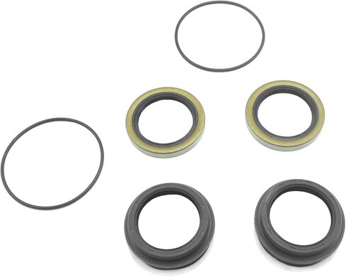 Inner and Outer Rear Wheel Drive Axle Shaft Bearing Oil Seal Kit for Toyota Tacoma 1995-2004 4Runner 1992-2000 T100 1993-1998 with Hub O-Ring Case Seal Type K Oil 90313-48001 90310-50006 in Kuwait