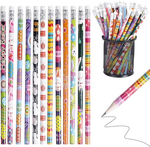 DIYASY 48 PCS PEMICS DANET DAY FOR KIDS ، Green Shamrock Pencil Bulk Relish Wood Lead Pencil in Kuwait