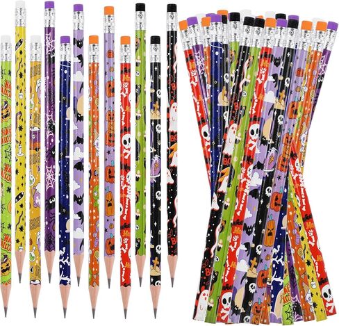 DIYASY 48 PCS PEMICS DANET DAY FOR KIDS ، Green Shamrock Pencil Bulk Relish Wood Lead Pencil in Kuwait