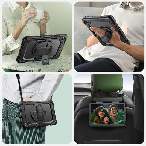 SEYMAC Case for Samsung Galaxy Tab A11+/A9+ Plus 11", Black in Kuwait
