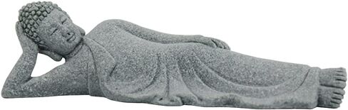 DMtse Buddha Reclining Meditating Carving Statue Figurines Sculpture Collectibles for Home Buddha Attractive & Serene Ornament in Saudi Arabia