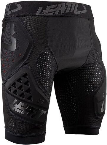 Leatt Impact 3DF 3.0 Adult Off-Road BMX Cycling Shorts - Black/Medium in Saudi Arabia