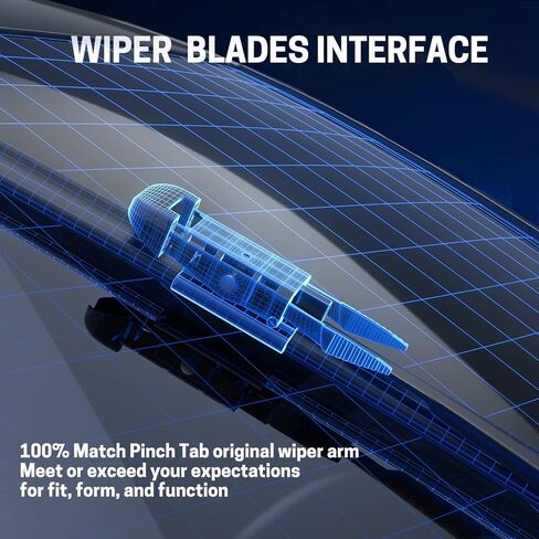 MIKKUPPA 26"+23" Windshield Wipers Blades Replacement for 2007-2021 Toyota Tundra, 2008-2022 Toyota Sequoia, Pinch Tab All Season Wiper Blades(Pack of 2) in Saudi Arabia