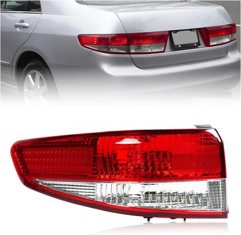 Left Rear Tail Light Replacement For Honda Accord 2003 2004 Driver Side Outer Brake Lamp Driver Side,For HO2800148,33551-SDA-B01 in Saudi Arabia
