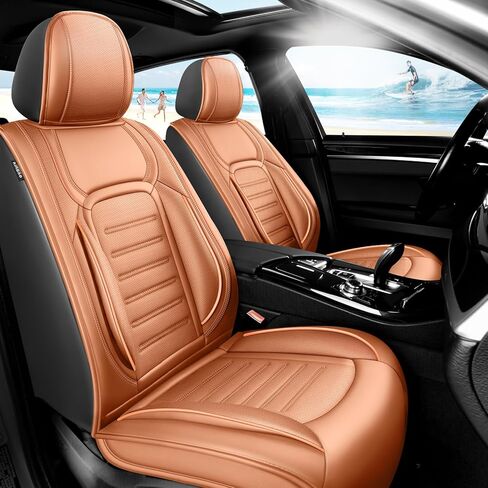 أغطية مقاعد السيارة الجلدية الفاخرة من Fit Elantra متوافقة مع Hyundai Elantra 2017-2025 2026، مسامية، مقاومة للتآكل، متوافقة مع الوسائد الهوائية، حماية من جميع الأحوال الجوية وتغطية كاملة، مجموعة كاملة باللون الأسود in Kuwait