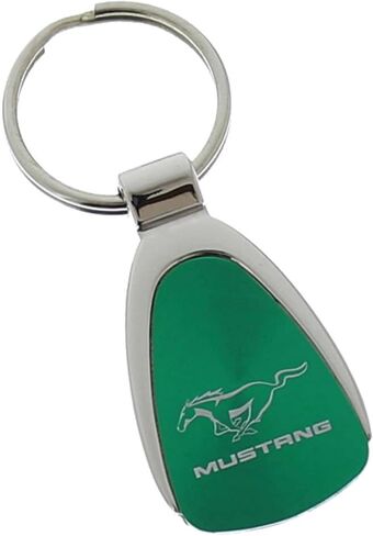 AU-TOMOTIVE GOLD Tear Drop Key Chain for Ford Mustang (Green) in Saudi Arabia