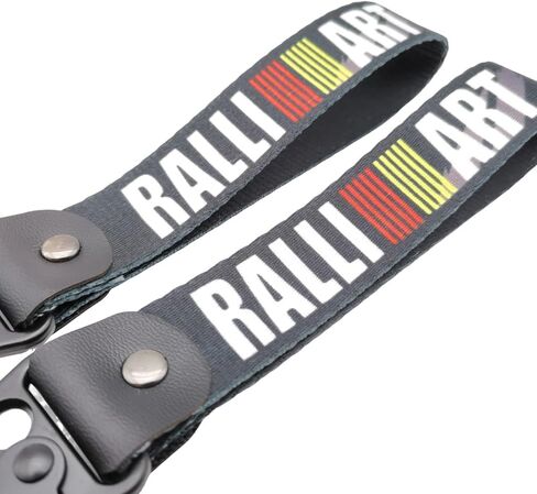 1 قطعة سلسلة مفاتيح JDM Style RALLIART-حلقة مفاتيح لسيارة لانسر الكسوف أوتلاندر سيارات الدفع الرباعي هدية السيارات in Saudi Arabia