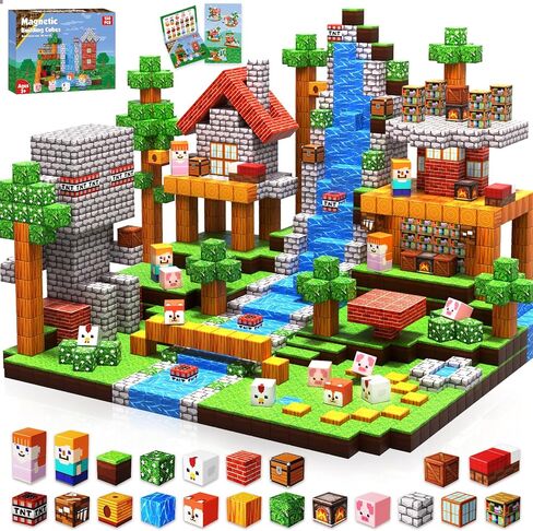 Magnetic Blocks - Build Magnetic Dark Castle Set - Magnetic Toys for Montessori Toddler Christmas Birthday Gifts - STEM Sensory Toys for 3 4 5 6 7 8 9 10 Year Old Boys & Girls in Saudi Arabia