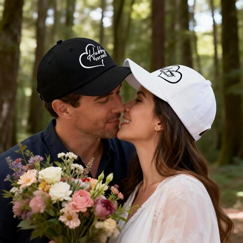 Embroidered Hubby Wifey EST 2026 Hat Set for Women Men Wedding Gifts for Couples His and Hers Honeymoon Engagement Gift in Saudi Arabia