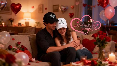 Embroidered Hubby Wifey EST 2026 Hat Set for Women Men Wedding Gifts for Couples His and Hers Honeymoon Engagement Gift in Saudi Arabia