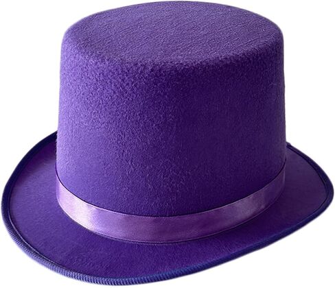 British Style Adult/Kids Flat Top Hat Prom Carnivals Party Costume Felt Magician Hat for Carnivals Show Rave Party in Kuwait