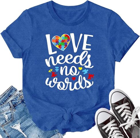 LBP Autism Awareness Shirt for Women Mental Health T-Shirt Be Kind Autism Tee Inspirational Tops in Saudi Arabia