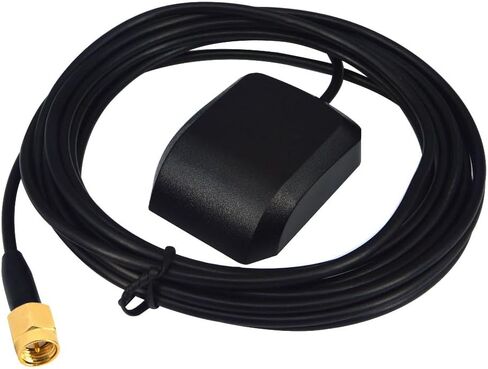 Vehicle Waterproof Active GPS Navigation Antenna Fakra C Blue GPS Antenna with RG174 3M Cable Magnetic Base for Car Truck SUV Head Unit MFD2 RNS2 RNS 510 MFD3 RNS-E Cars Jeep VW Audi in Kuwait