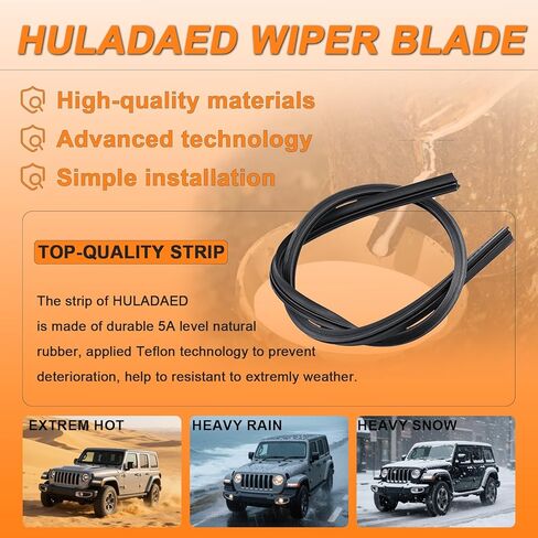 24"+24" OEM Quality Windshield Wiper Blades Replacement for Ram 1500 2019-2025 Jeep Grand Cherokee 2024-2025 Chevrolet Venture 1997-2005 Mazda MPV 2000-2006 and more(Pack of 2 and Cleaning Wipes) in Saudi Arabia