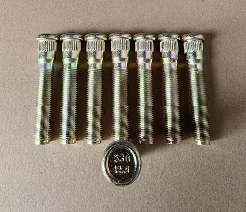 8PCS 610-530 Rear M14-1.50 Serrated Wheel Stud - 15.90mm Knurl, 78mm Length Compatible with Select 2005-2016 Ford F-350, 2011-2016 F-450 F-550 Super Duty in Saudi Arabia