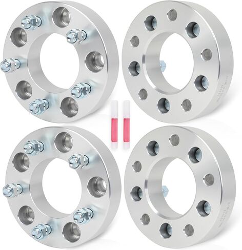 OCPTY 4 قطع 5x135 إلى 5x5 محولات فواصل العجلات 1.5 بوصة 14x2 ترصيع 87.1 مم محور تتحمل فواصل العجلات المزورة 5 العروة مناسبة لبلاكوود للرحلة الاستكشافية لـ F-150 لـ F-150 Heritage in Kuwait