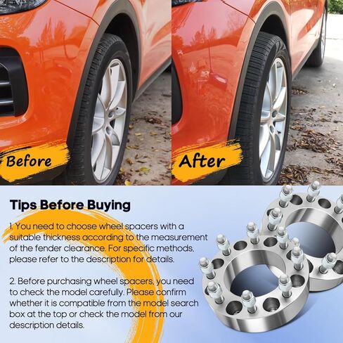 OCPTY 4 قطع 5x135 إلى 5x5 محولات فواصل العجلات 1.5 بوصة 14x2 ترصيع 87.1 مم محور تتحمل فواصل العجلات المزورة 5 العروة مناسبة لبلاكوود للرحلة الاستكشافية لـ F-150 لـ F-150 Heritage in Kuwait