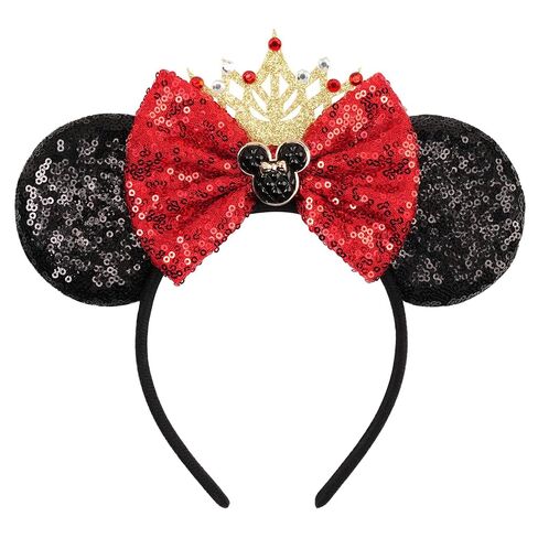 Sequin Mouse Ears Headband for Women Girl Shiny Ears Hairband with Crown for Party Decorations Costume & Trip in Kuwait