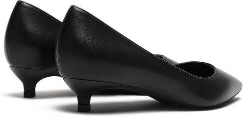 MOOMMO Low Kitten Heel Pumps for Women Pointed Toe Satin Dress Shoes Slip On 1 Inch Low Heel Work Pumps Chic Basic Casual Office Evening Party Bridal Pump Shoes 4-13 M US in Saudi Arabia