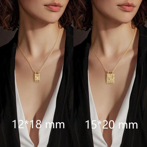 Gold Necklace for Women 14K Gold Necklaces for Women Butterfly Pendant Necklaces Butterfly Texture with Oval Cubic Zirconia Necklace in Saudi Arabia