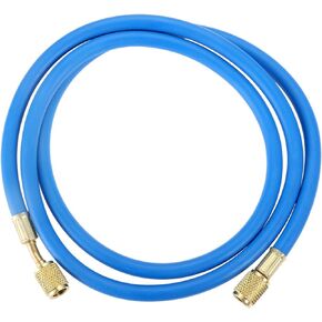 Aupoko R410A AC Refrigerant Charging Hoses, 60’’ R410A HVAC Charging Hose with 1/4’’ SAE Flare, with 800 PSI Working Pressure for R410A R22 R134A R12 R502 Air Condition System