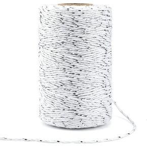 328 Feet Cotton Bakers Twine, Gold Metallic Wedding & Holiday Twine