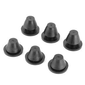 Side Cover Grommets, Pack of 6 Rubber Side Cover Grommets Gasket Assortment 0521-1234 0521‑1235 Side Cover Grommet Set Replacement Motorcycle Fairings Parts Accessory, Black