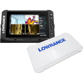 Lowrance Elite FS Fish Finder with Active Imaging 3-in-1 Transducer, Preloaded C-MAP Contour+ Charts and Protective Cover Bundle in Saudi Arabia