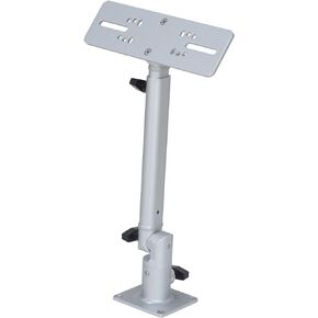 Marine Electronic Mount, Fish Finder Bracket, Anodized Aluminum 350 Degree Swivel Monitor Mount with Adjustable Height, Easy Install, Mounting Plate Fits Most Monitors