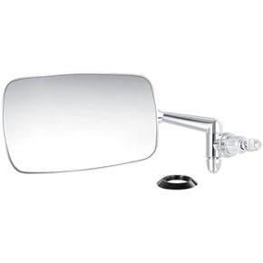 Mirror Left Driver Side Luxury Zinc Diecasting Version(Not Stainless Steel Housing) Chrome 113857513D For 1968-77 Beetle - Super Beetle Sedan