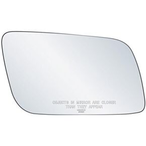 exactafit 8722R Passenger Side Mirror Glass With Adhesive Pads Right Door Replacement Compatible With 1985-2005 Chevrolet Astro, GMC Safari