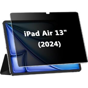 واقي شاشة للخصوصية لجهاز iPad Air 13 بوصة 2024/ iPad Air الجيل السادس، زجاج مقسى مضاد للتجسس 9H، مضاد للخدش، خالٍ من الفقاعات in Kuwait
