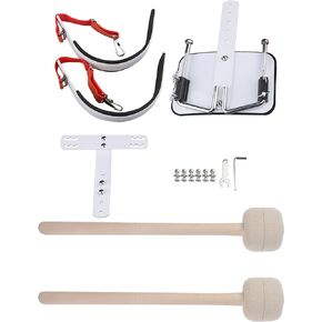 Yibuy 3 Pieces Snare Drum Harness Carrier 12.22" x 8.86" w/Felt Mallet 13.39 Inches