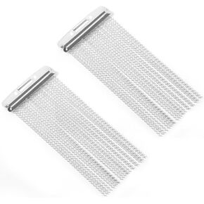 Yibuy 2 Pieces 24 Strands Steel Snare Drum Wire Silver for Drum Springs Accessories