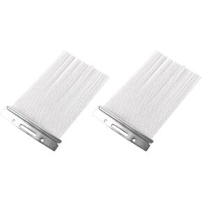 Yibuy 2 Pieces Steel Snare Drum Wire 40 Strands Silver for Drum Replacement Accessory