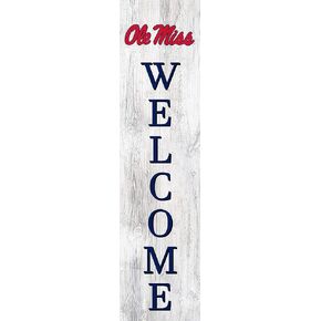Fan Creations NCAA Mississippi Old Miss Rebels Unisex Ole Miss 24" Welcome Leaner, Team, 24 inch