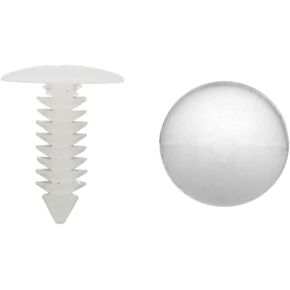 1" Vapor Barrier Christmas Tree Fasteners for Crawlspace Moisture Barrier Poly Liners, Covers and Encapsulations - Parts & Accessories (White, 500 Pack) in Kuwait