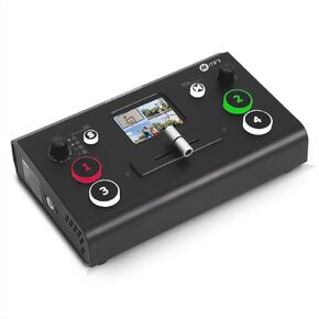 RGBlink Mini-pro Multi Camera Video Mixer Switcher with On-Board Monitor 4K HDMI Live Streaming Switcher Chroma Key Logo Overlay USB3.0 Output for Church, Webinars, Weddings, Social Events